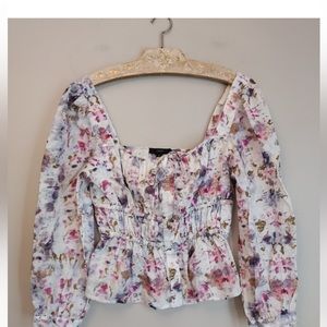 JCrew Puff Sleeve Top